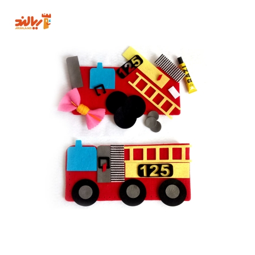 کاردستی جامدادی خیاط کوچولو طرح آتش نشانی